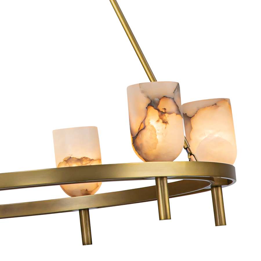 Alora Lighting Lucian 6 Light 32" Wide Ring Chandelier