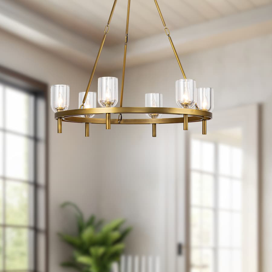 Alora Lighting Lucian 6 Light 32" Wide Ring Chandelier