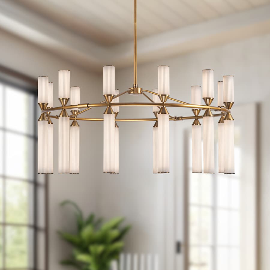 Alora Lighting Edwin 38" Wide LED Ring Chandelier
