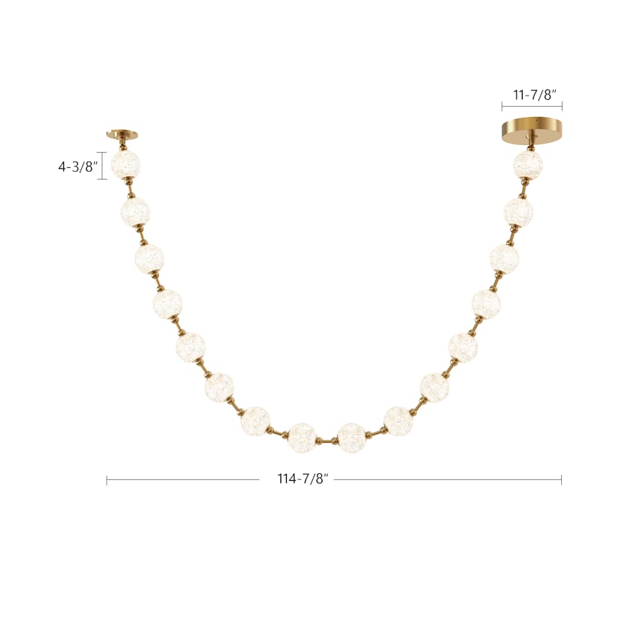 Alora Lighting Marni 9-1/2-ft Wide 3000K LED Linear Pendant