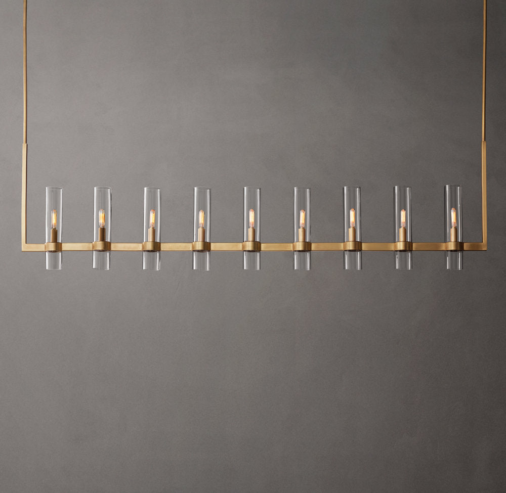 Artisan Glass Beam Chandelier