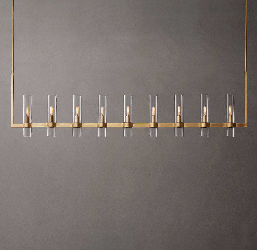 Artisan Glass Beam Chandelier