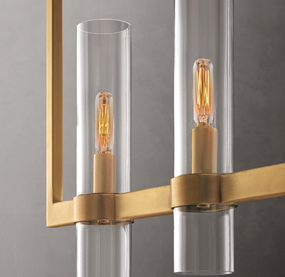 Artisan Glass Beam Chandelier