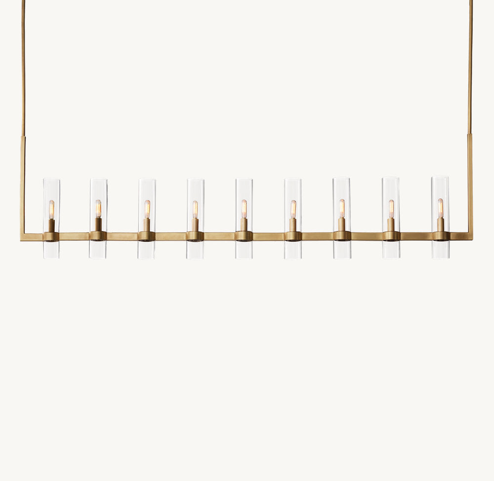 Artisan Glass Beam Chandelier
