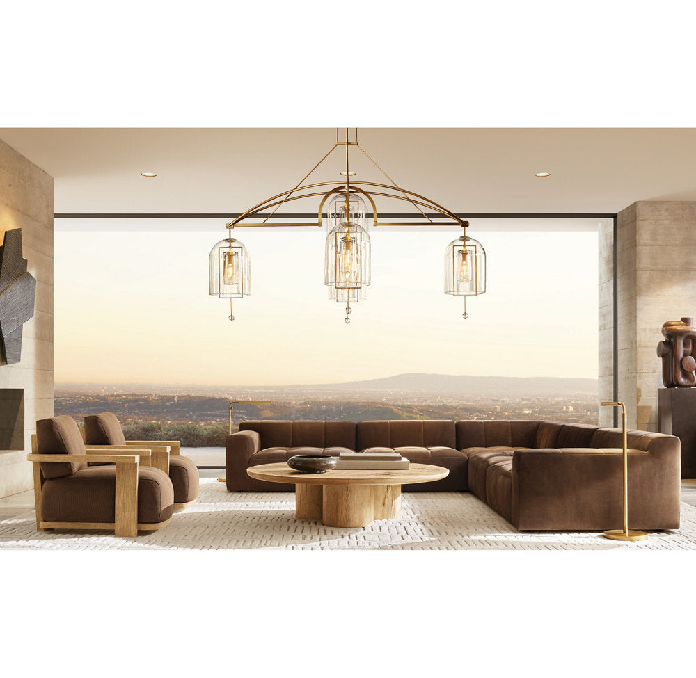 Artisan Glass Radial Chandelier
