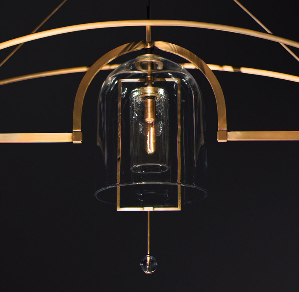 Artisan Glass Radial Chandelier
