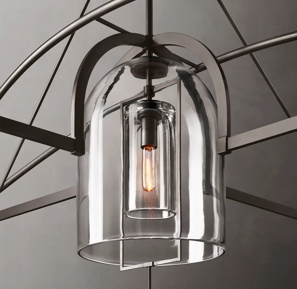 Artisan Glass Radial Chandelier