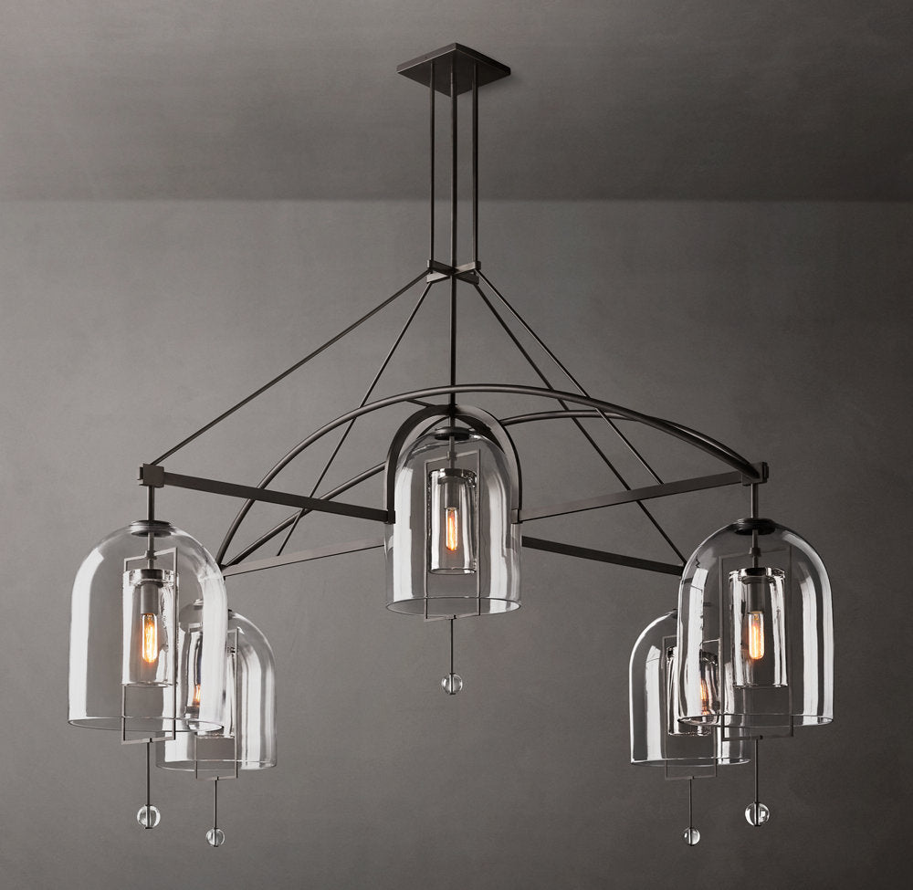 Artisan Glass Radial Chandelier