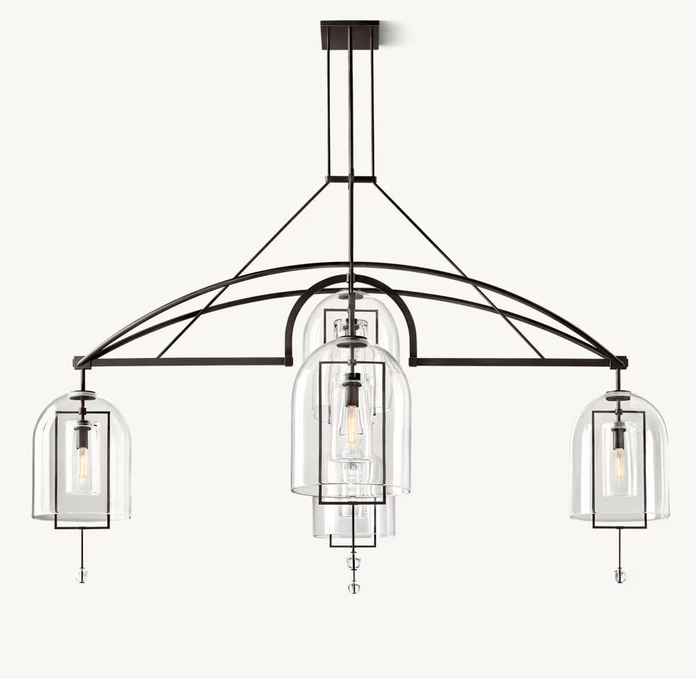 Artisan Glass Radial Chandelier
