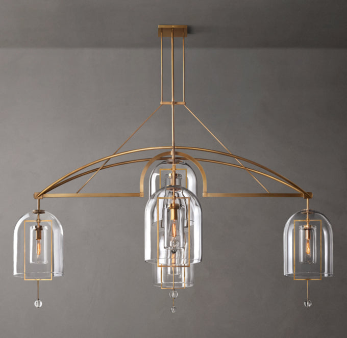 Artisan Glass Radial Chandelier