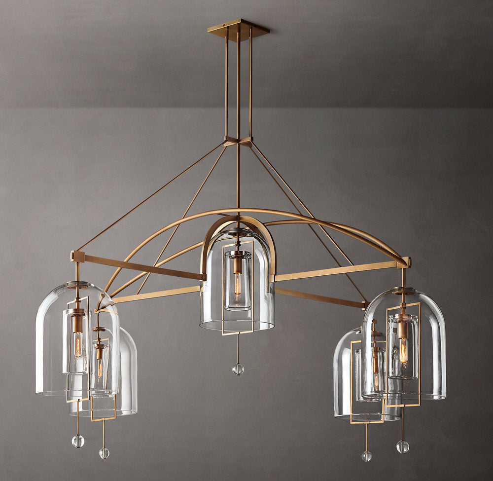 Artisan Glass Radial Chandelier