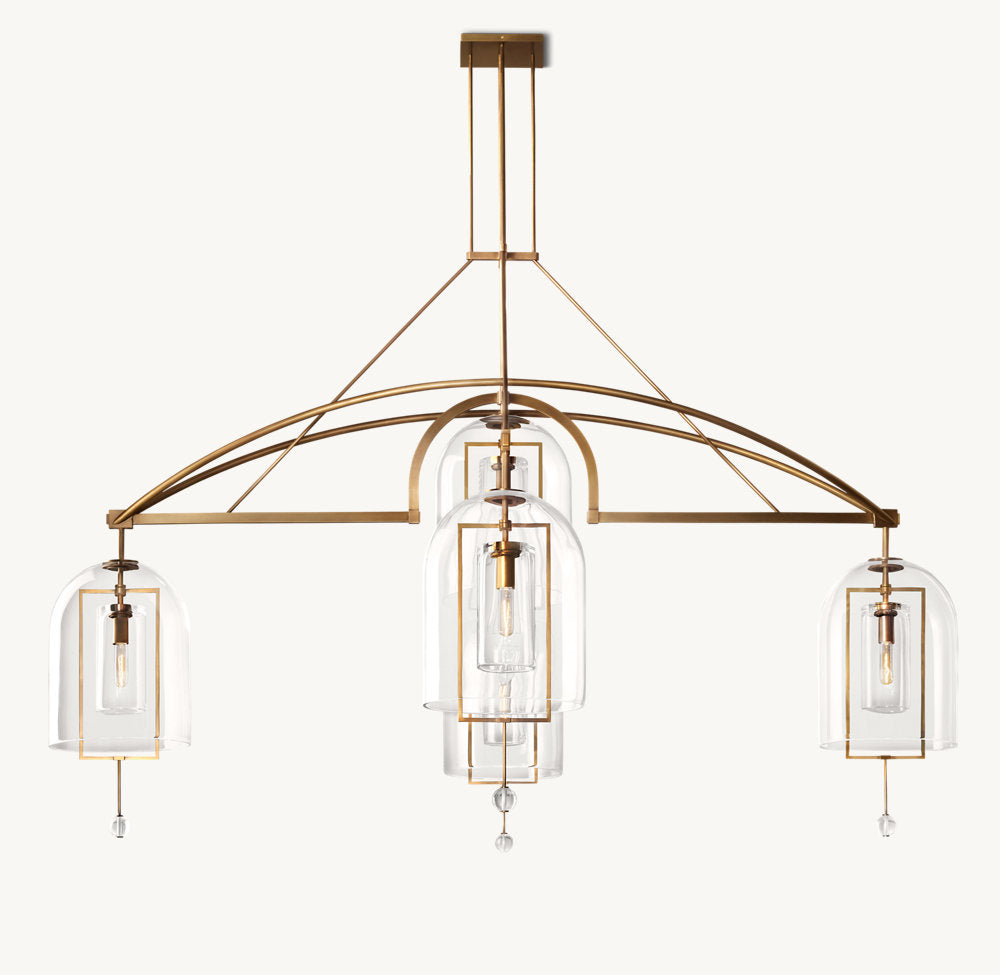 Artisan Glass Radial Chandelier