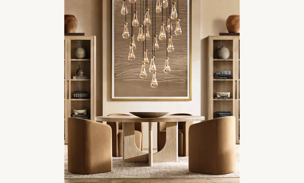 Artisan Glass Raindrop Chandelier