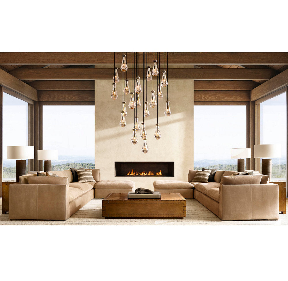 Artisan Glass Raindrop Chandelier