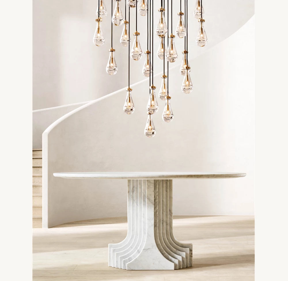 Artisan Glass Raindrop Chandelier