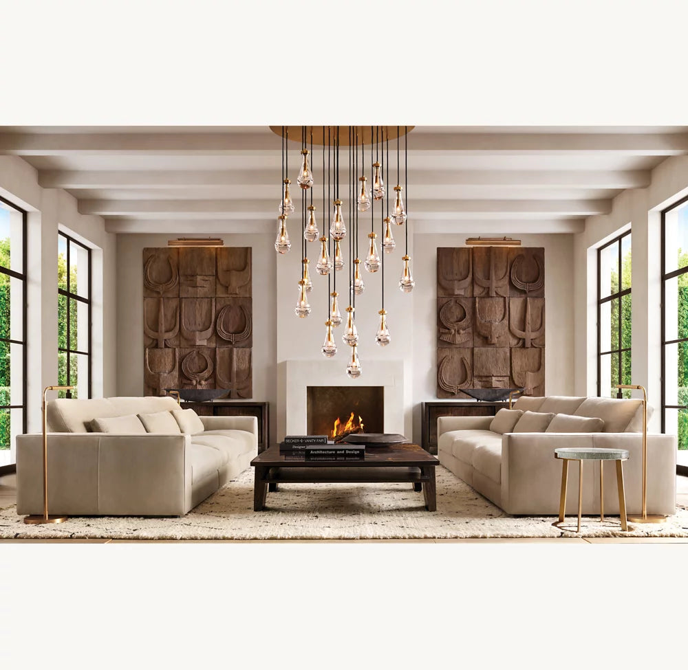 Artisan Glass Raindrop Chandelier