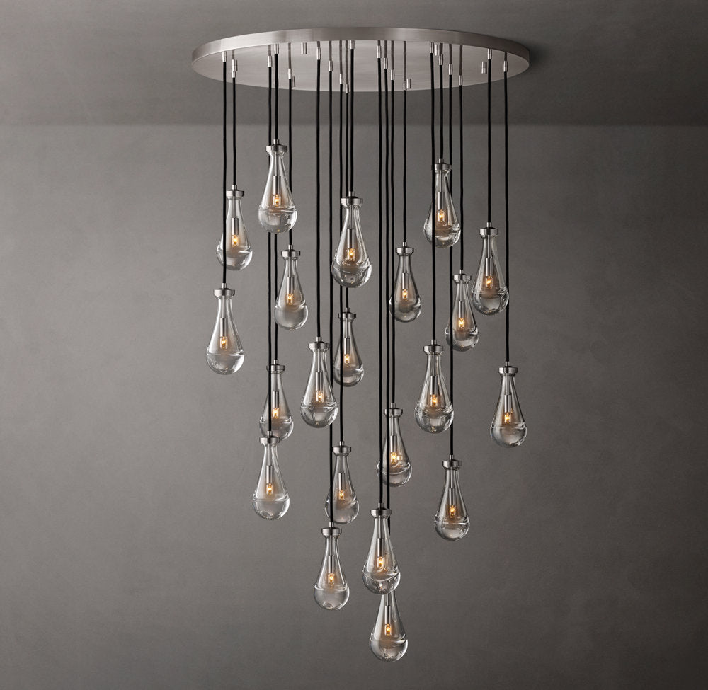 Artisan Glass Raindrop Chandelier