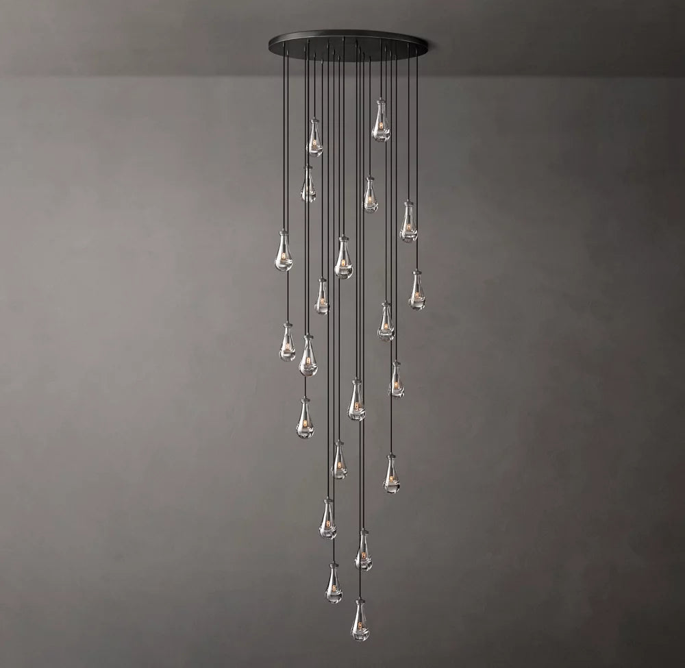 Artisan Glass Raindrop Chandelier