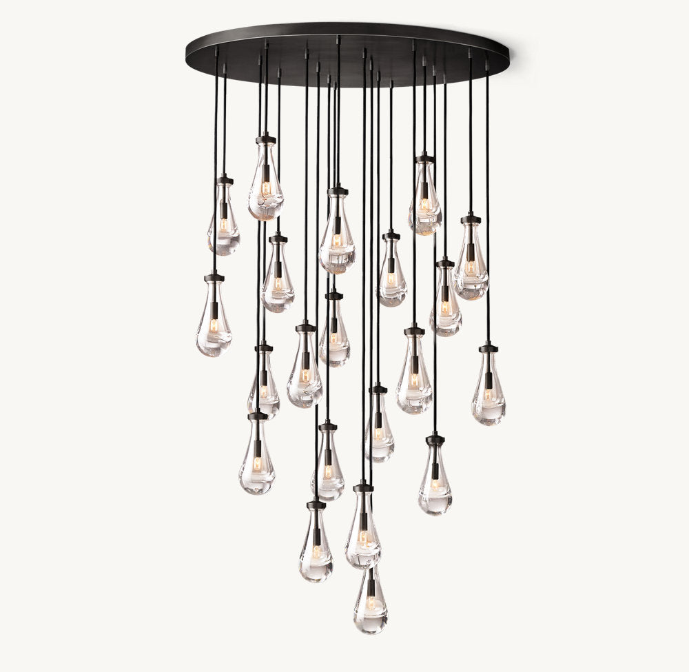 Artisan Glass Raindrop Chandelier