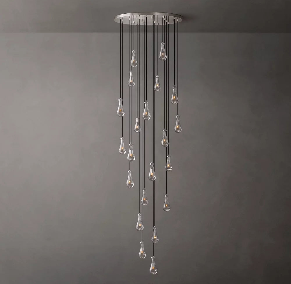 Artisan Glass Raindrop Chandelier