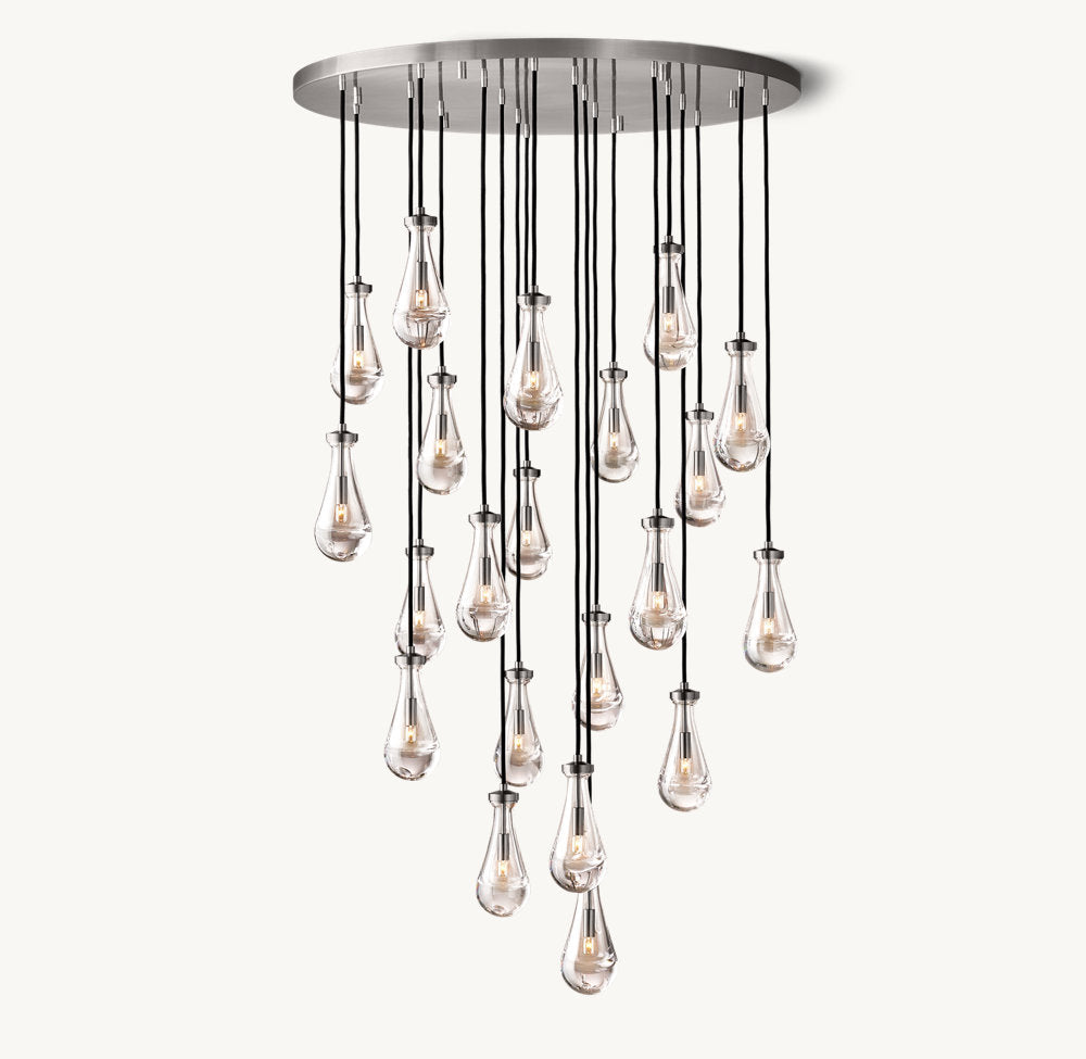 Artisan Glass Raindrop Chandelier
