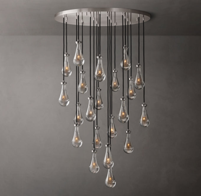 Artisan Glass Raindrop Chandelier