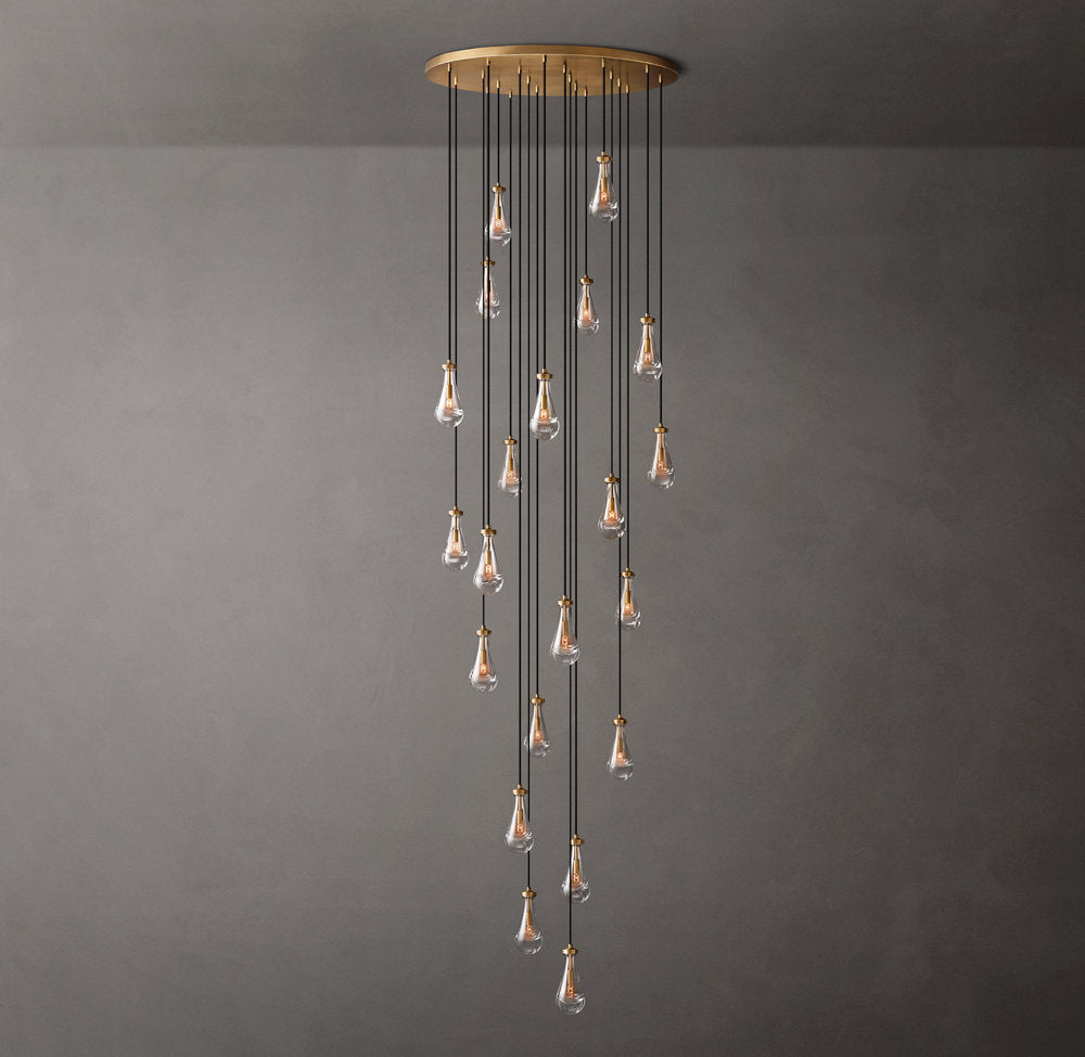Artisan Glass Raindrop Chandelier