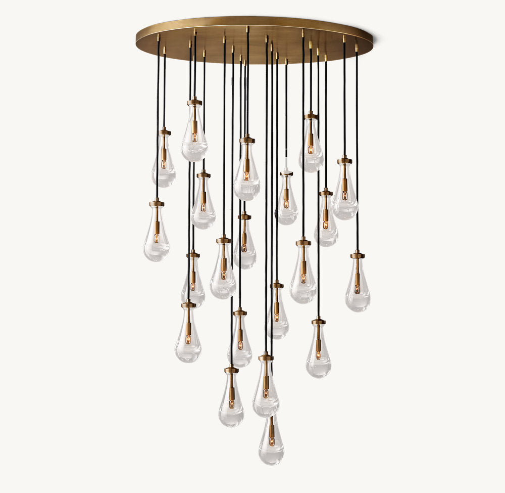 Artisan Glass Raindrop Chandelier