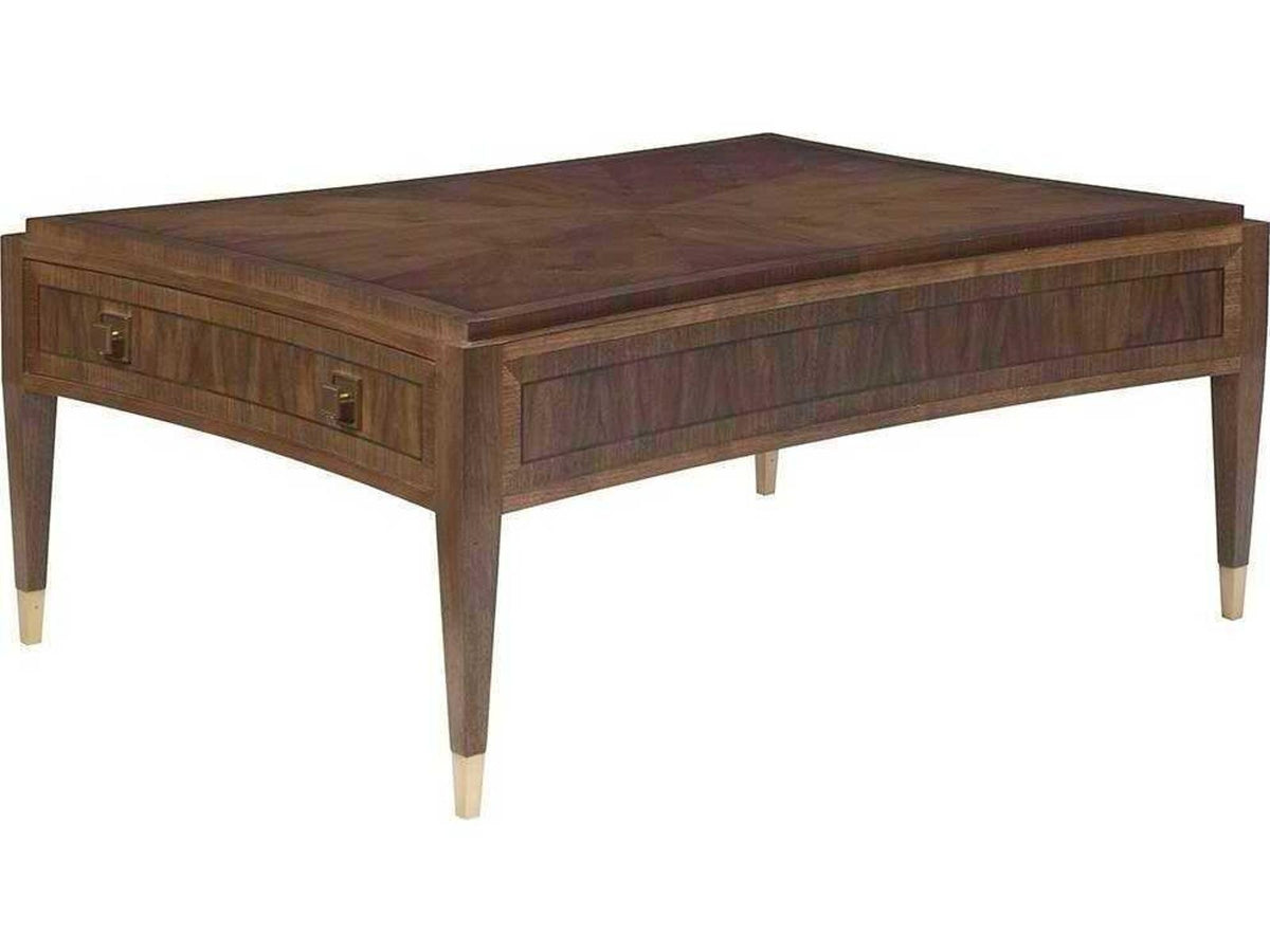 Home Signature Designs Chiavari Rectangle Coffee Table in Bleached Walnut