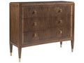Chiavari 3-Drawers Brown Mahogany Wood Dresser