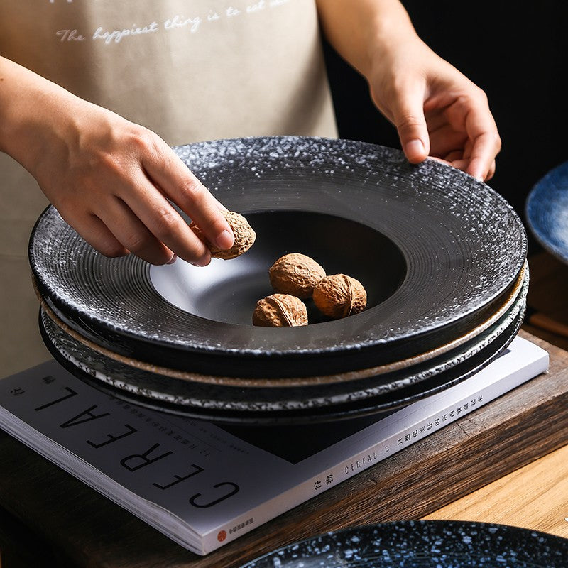 Astral Crest Deep Glaze Soup Plate