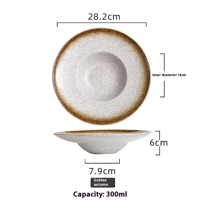 Astral Crest Deep Glaze Soup Plate