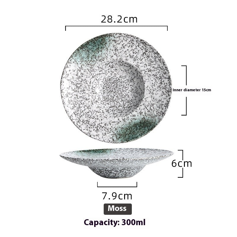 Astral Crest Deep Glaze Soup Plate