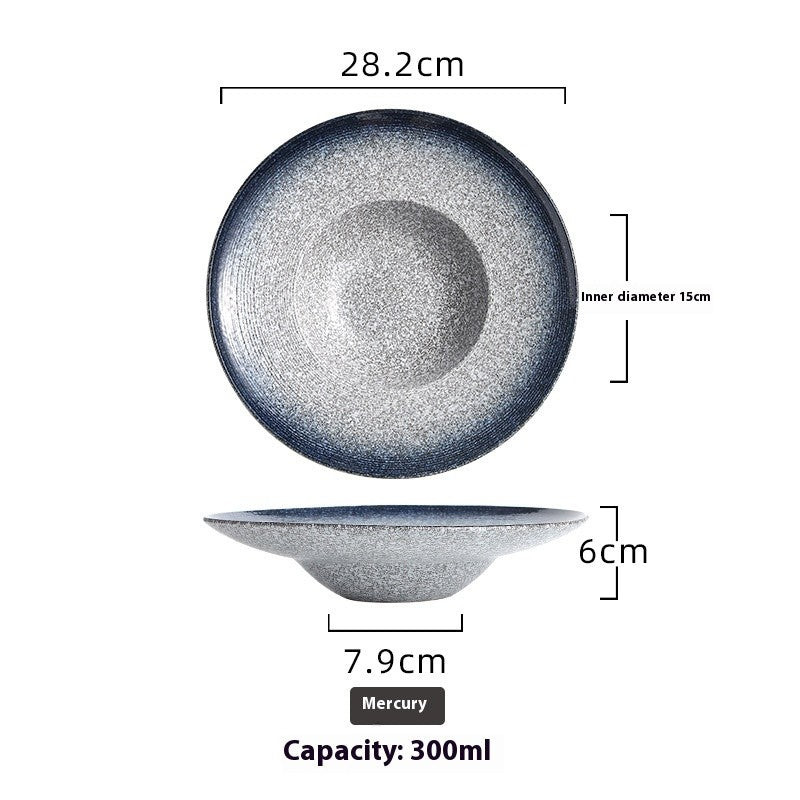 Astral Crest Deep Glaze Soup Plate
