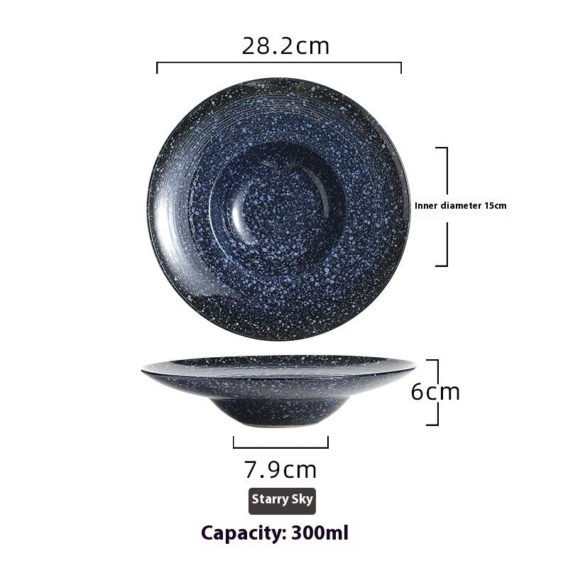 Astral Crest Deep Glaze Soup Plate