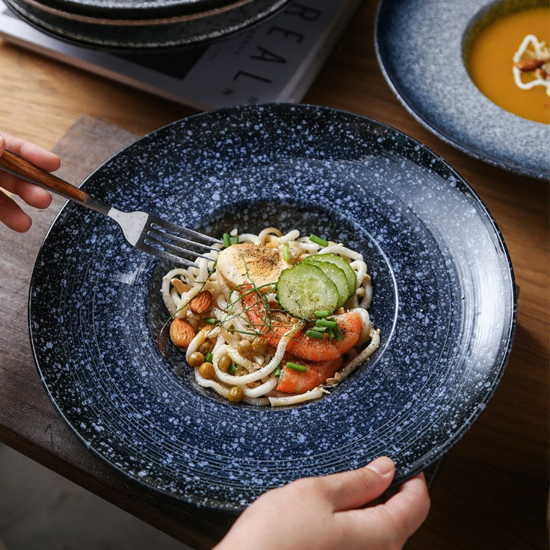 Astral Crest Deep Glaze Soup Plate