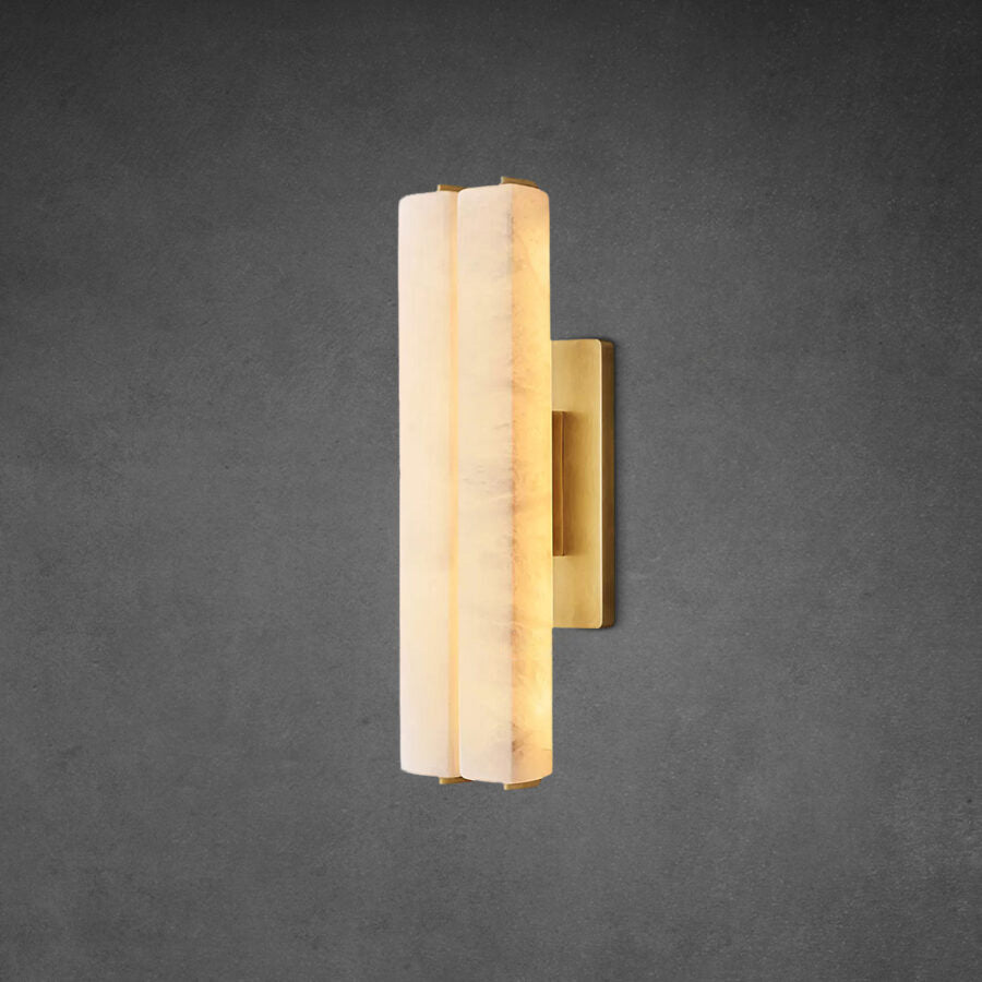 Aerie Alabaster Double Sconce