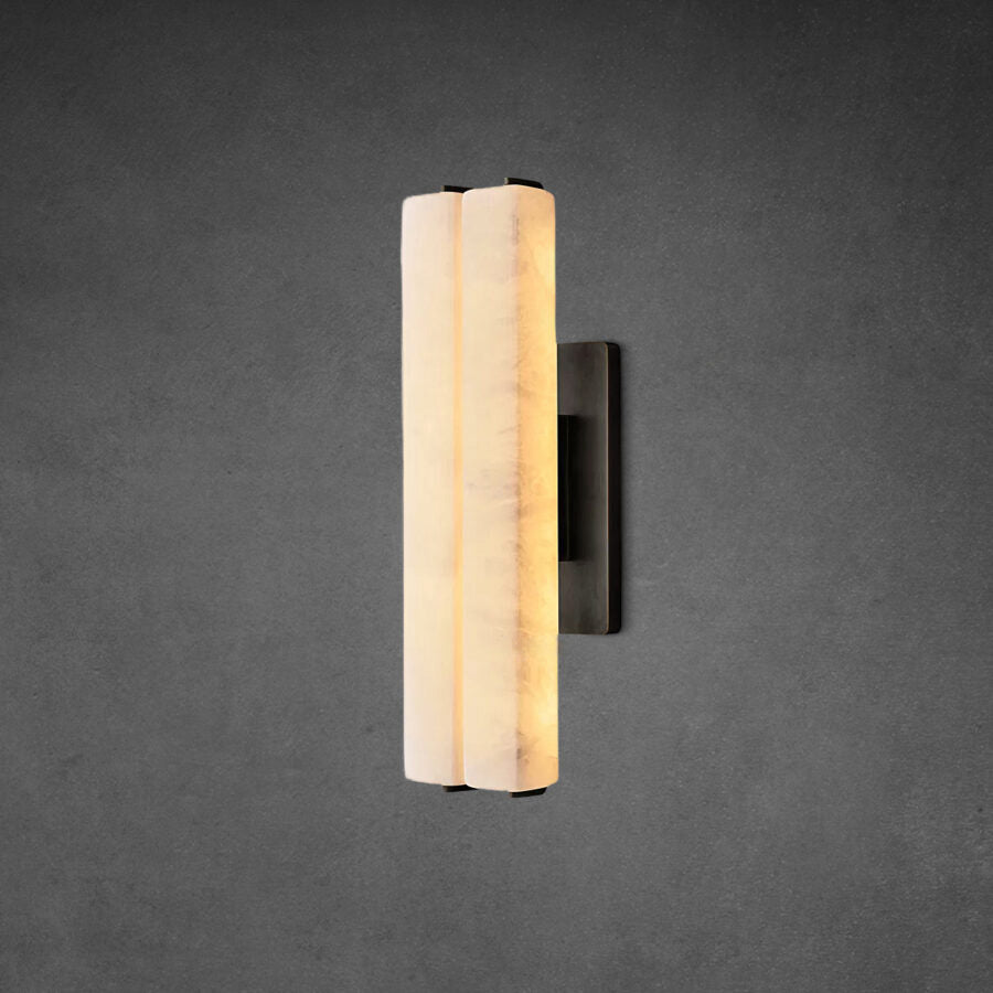 Aerie Alabaster Double Sconce