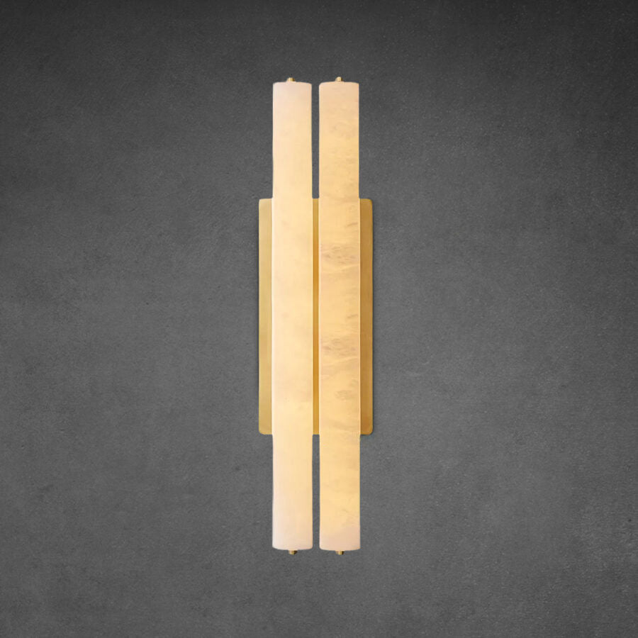 Aerie Alabaster Double Sconce