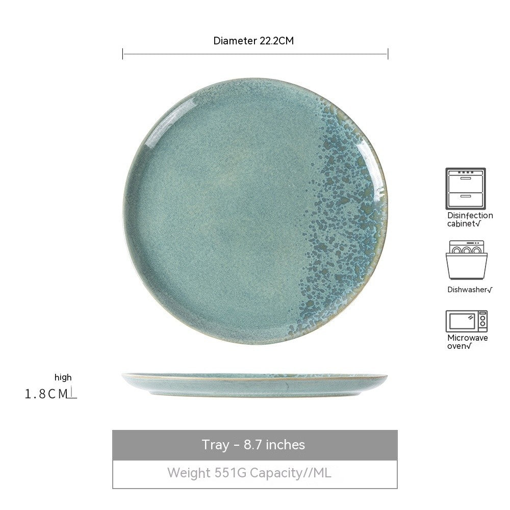 Azure Calm Round Serving Plate
