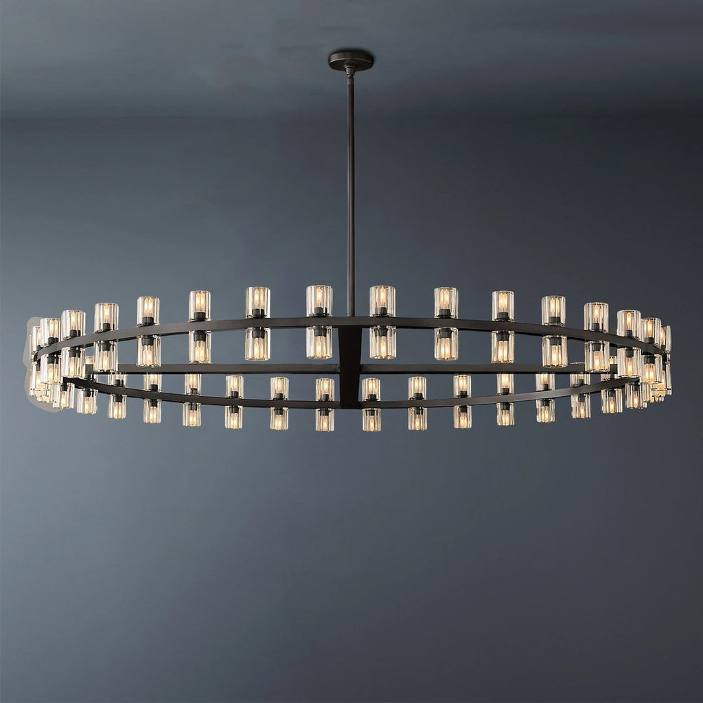 Arcachon Wine Glasses Led Round Crystal  Chandelier 60"
