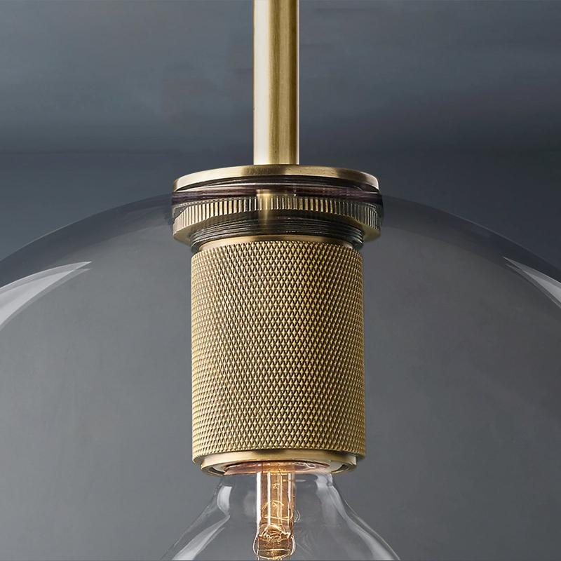 Utilitaire Round Glass Pendant Light