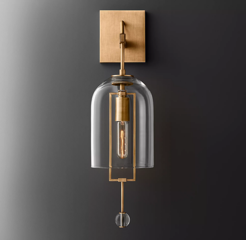 Fulcrum Glass Wall Sconce 24"