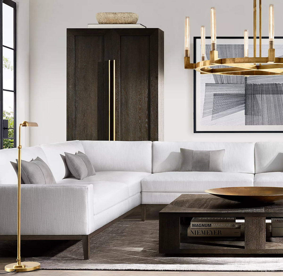 Cannele Round Chandelier 60" For Living Room
