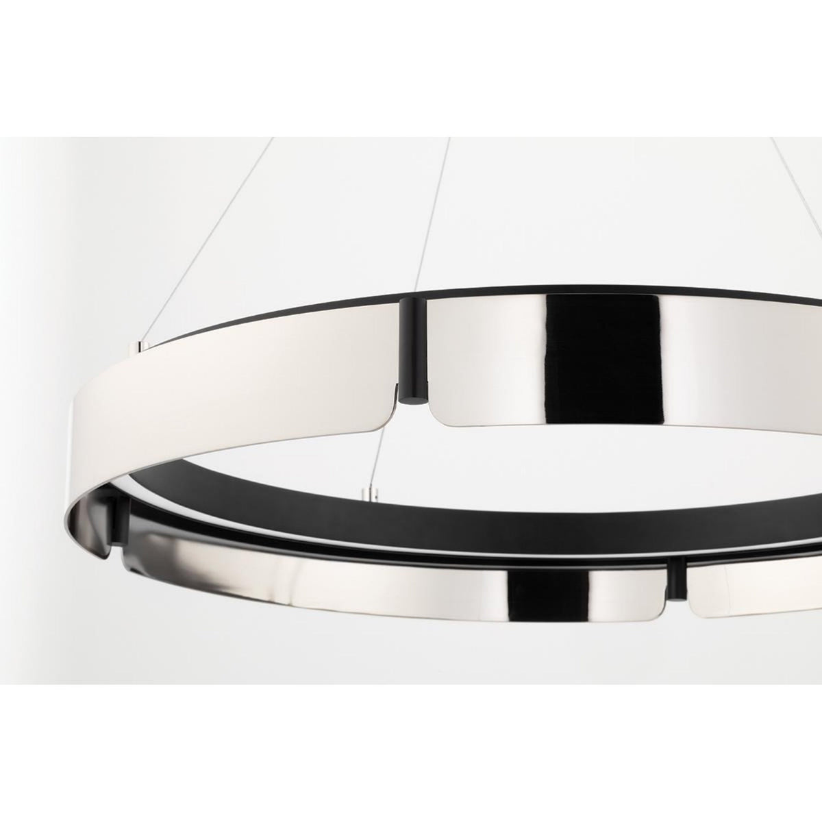 Tribeca 0-Light Chandelier in Burnished Nickel/Black Combo 32.75L x 32.75W x 5H