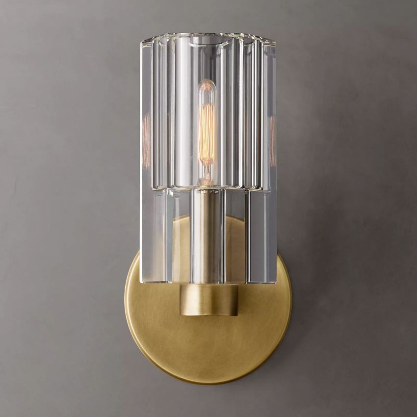 Bamcee Single Head K9 Crystal Glass Wall Sconce Modern Wall Lamp
