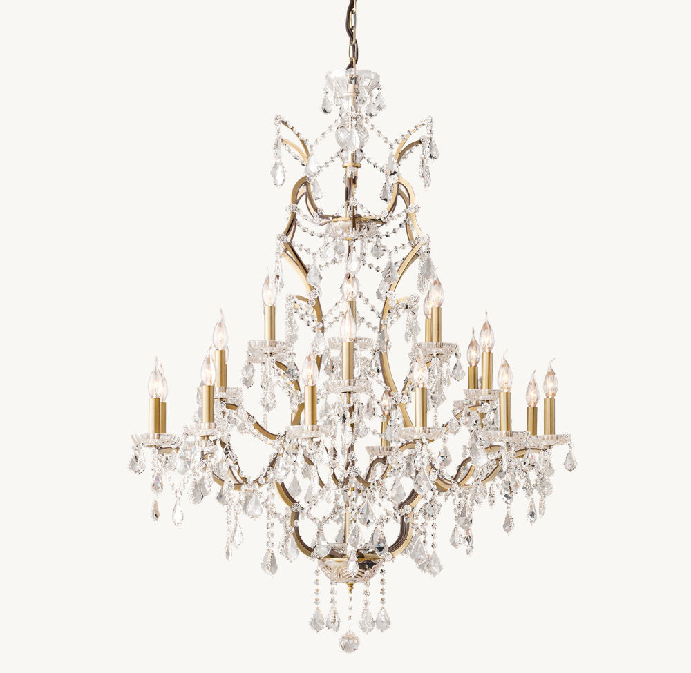 Baroque Crystal Candelabra Chandelier