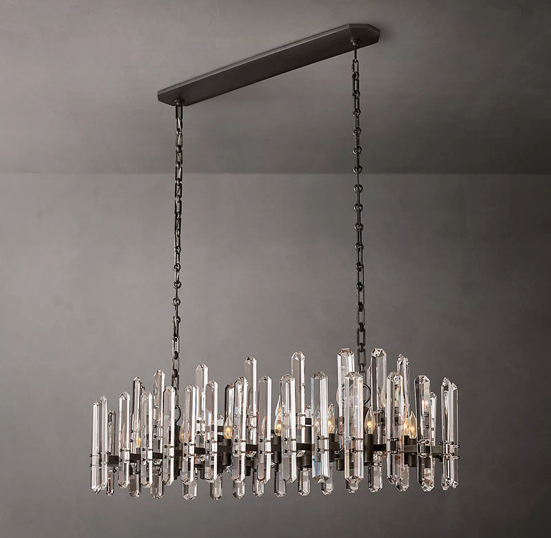 Bonnington Solid Brass Lamp Body Chandelier 54"