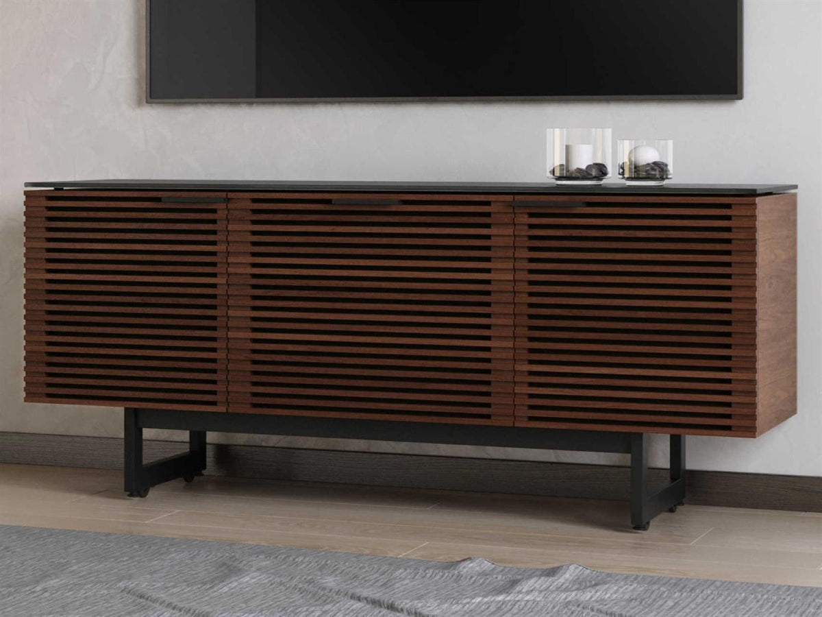 Corridor 8177 Media Console in Chocolate Stained Walnut