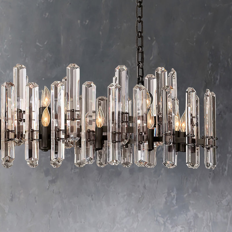 Bonnington Solid Brass Lamp Body Chandelier 54"